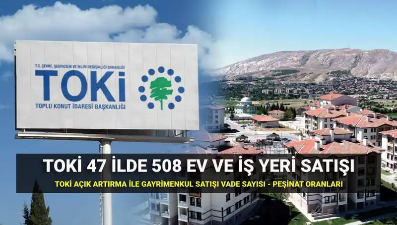 Türkiye’nin 47 İlinde TOKİ 508 Ev ve İş Yeri Satışı Başlıyor!