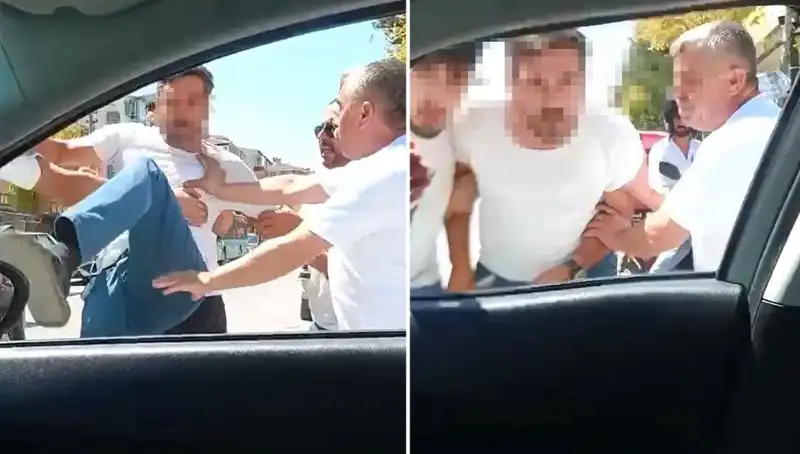 Dolmuş Şoförü Trafikte Saldırganlıkla Herkesi Şaşırttı!