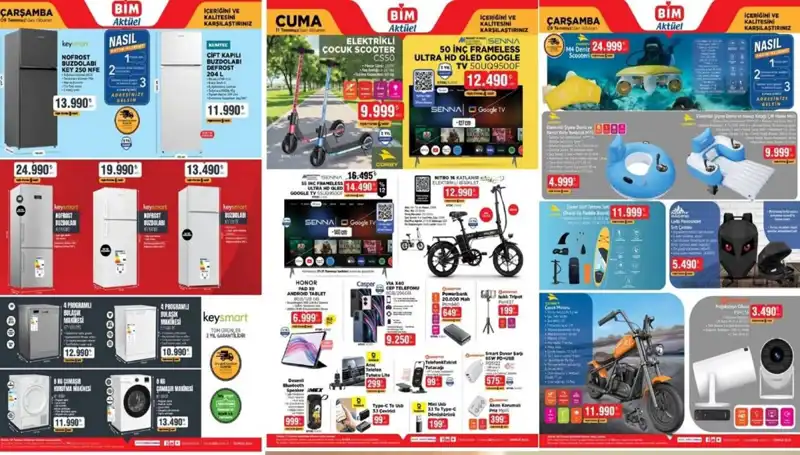 BİM Aktüel Kataloğu 8-11 Temmuz 2025: Elektronik ve Ev Eşyaları Cazip Fiyatlarla!