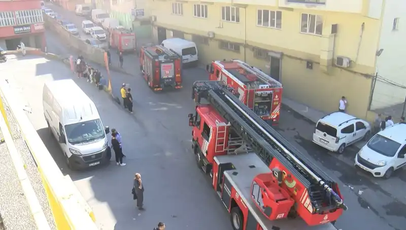 İstanbul'daki Tekstil Atölyesinde Korkutan Yangın, Büyük Hasar Oluşturdu