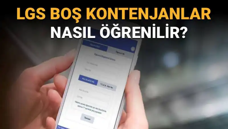 LGS Boş Kontenjanlar ve Taban Puanları Nasıl Öğrenilir? E-Okul Rehberi